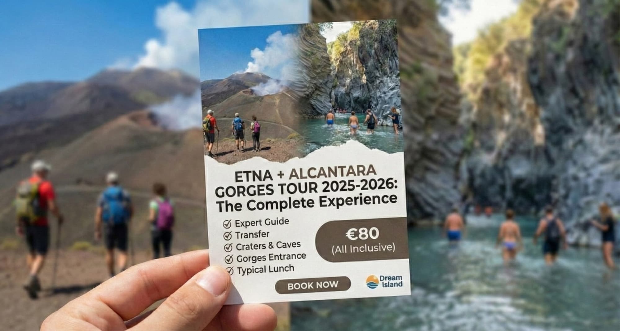 Toeristen die de Etna bezoeken tijdens een wandeling 2025