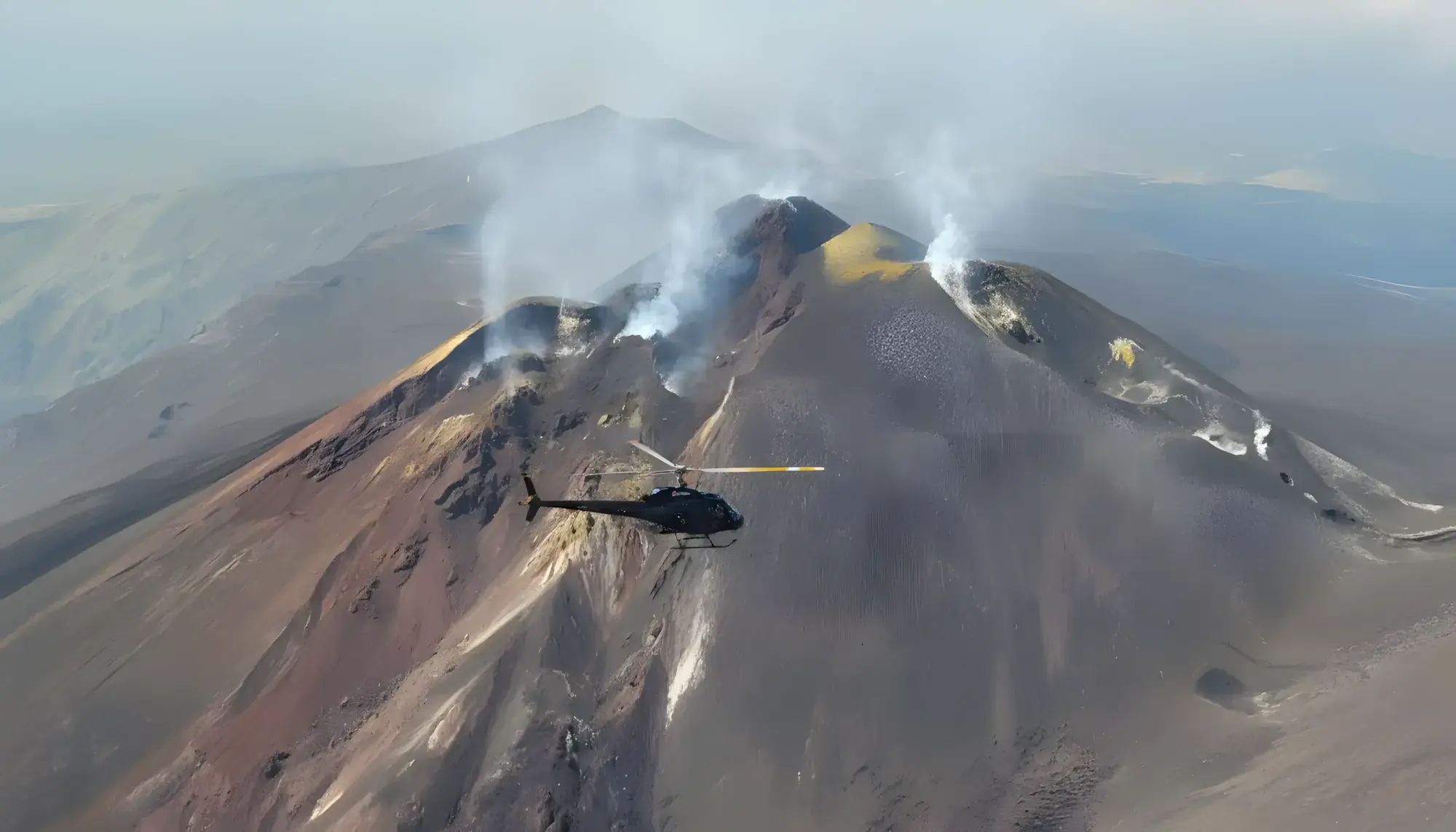 Repülés az Etna felett 3500 méteren