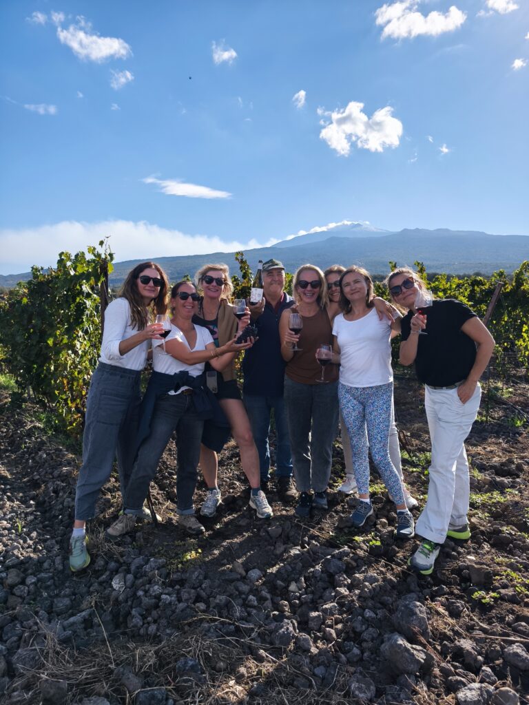 etna wine tour vineyards with mount etna volcano